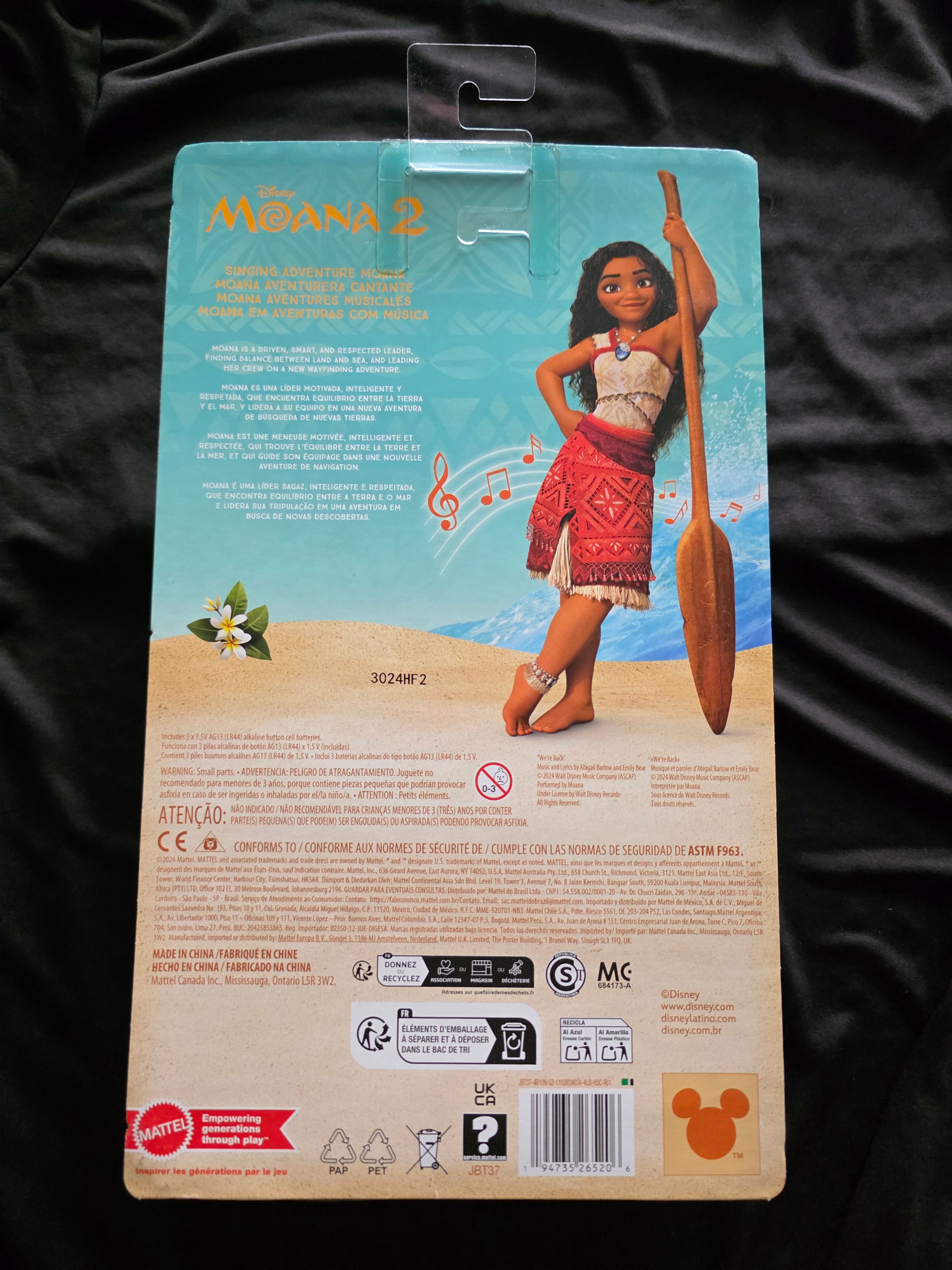 Disney Moana 2 Singing Adventure Moana Doll with Sound – Mattel