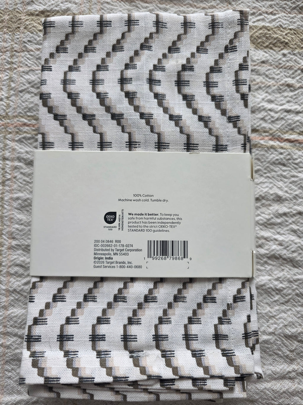 Threshold Cloth Napkins Set of 4 – Machine Washable 18" x 18"