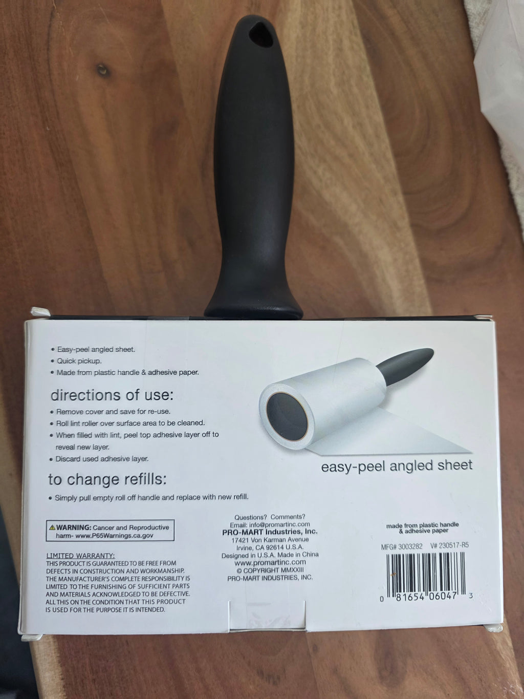 Smart Design Lint Roller Set – 3 Pack with 2 Refills (270 Sheets Total)