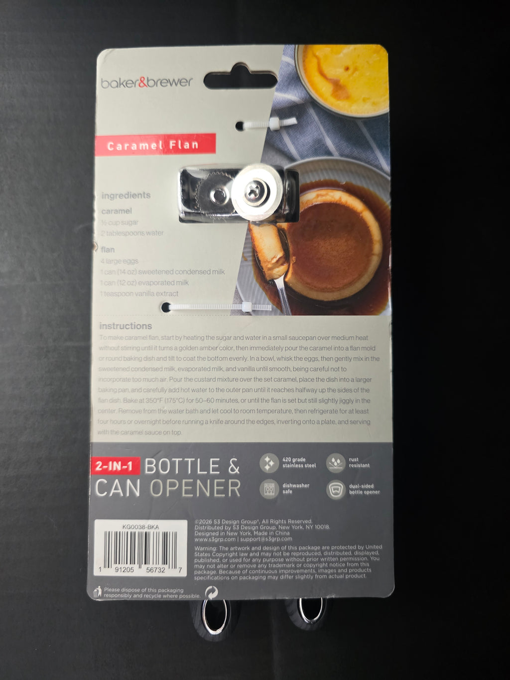 Baker & Brewer 2-in-1 Bottle & Can Opener – Heavy Duty Kitchen Tool