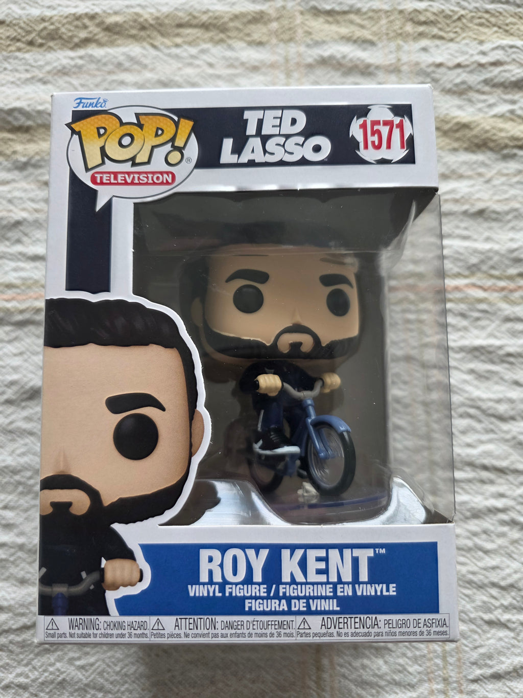 Funko Pop! Television Ted Lasso Roy Kent on Bicycle #1571 Vinyl Figure