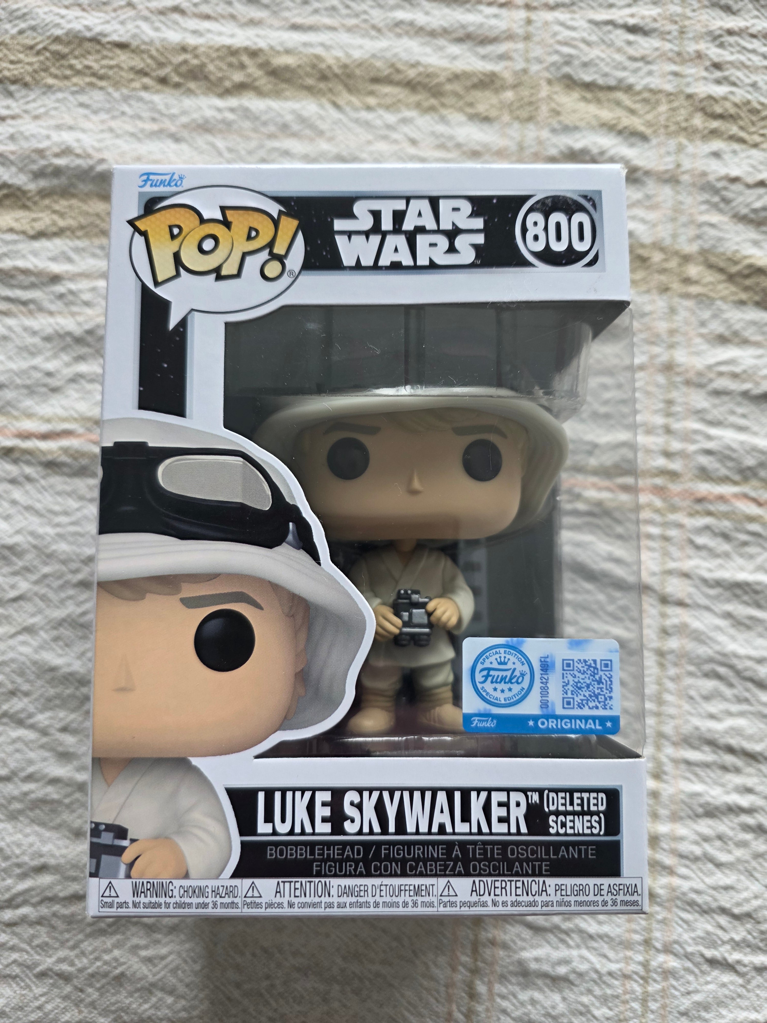 Funko Pop! Star Wars Luke Skywalker (Deleted Scenes) #800 Special Edition Bobblehead