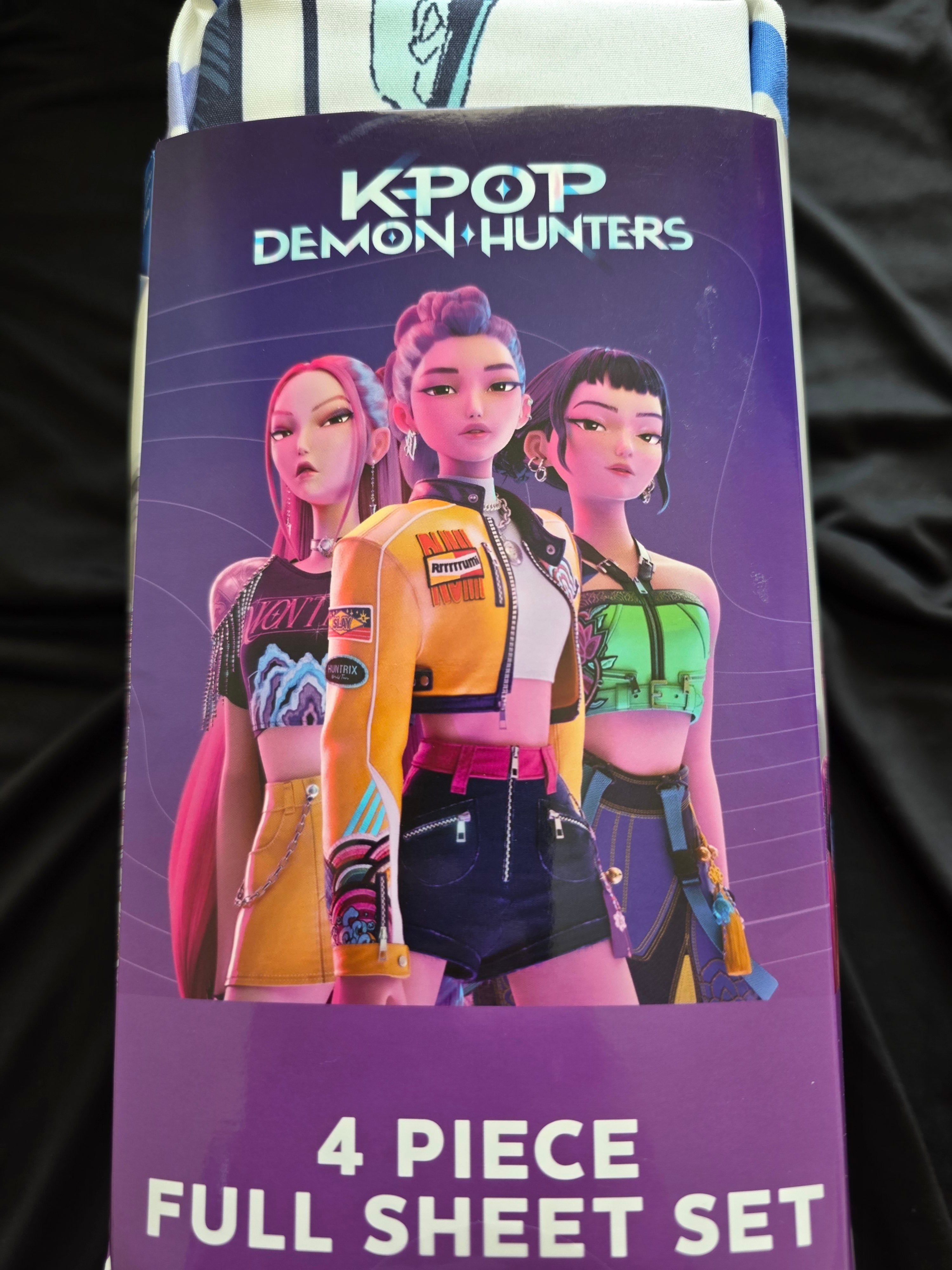 Netflix KPop Demon Hunters 4-Piece Full Microfiber Sheet Set – Full Size