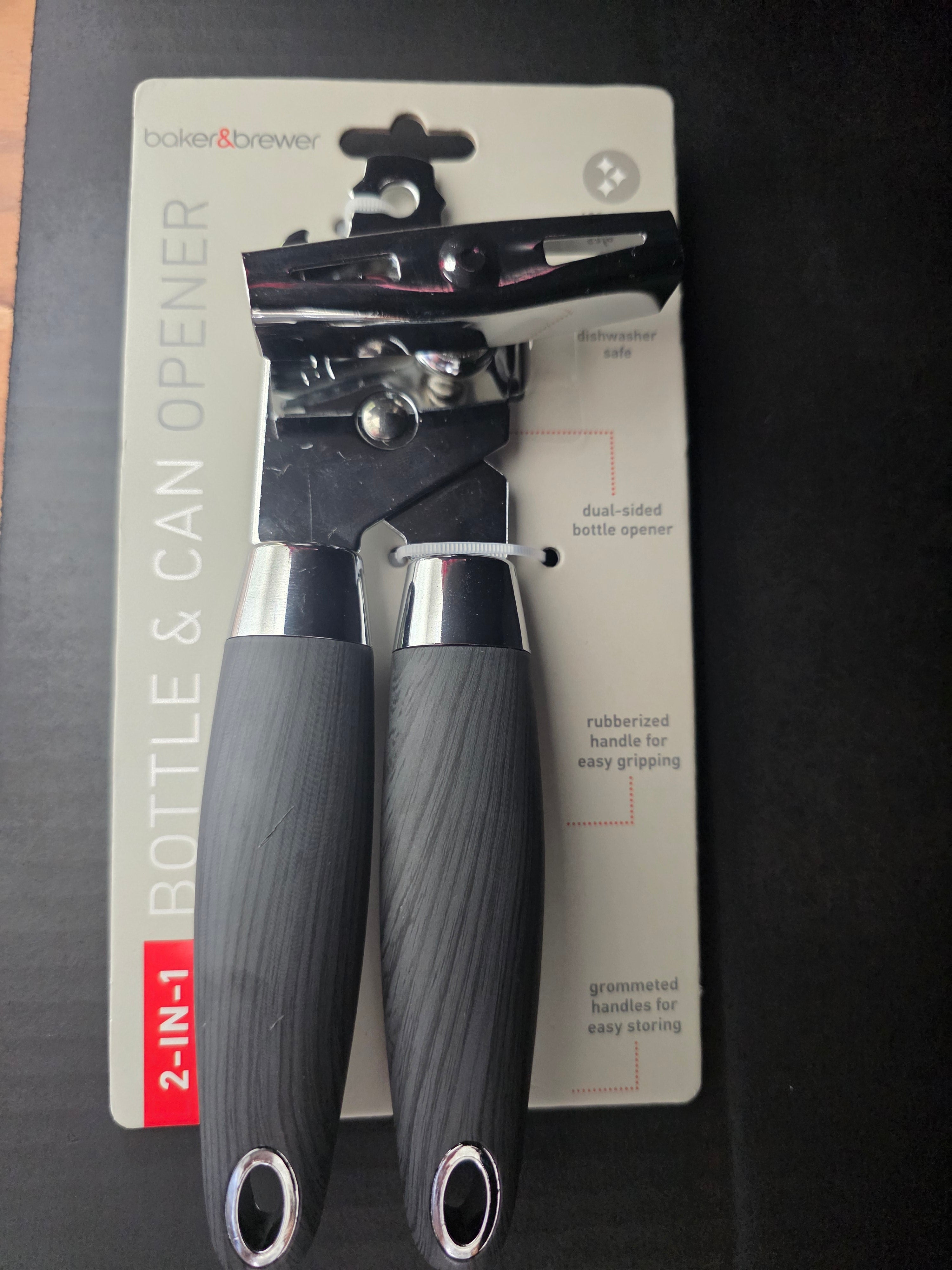 Baker & Brewer 2-in-1 Bottle & Can Opener – Heavy Duty Kitchen Tool